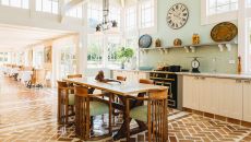 Country Kitchen table at Wharekauhau