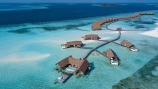 COMO Water Villa Aerial view 1 COMO Cocoa Island