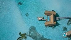 Aerial COMO Water Villa COMO Cocoa Island