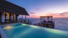 COMO Water Villa Private Pool and Sundeck Sunset view COMO Cocoa Island