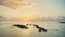 Aerial Sunrise COMO Cocoa Island