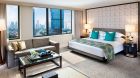 bedroom with city view