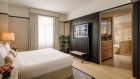 King Premium bedroom and bathroom at Park Hyatt Milano
