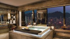 The Ritz Carlton Suite Victoria Harbour Bathroom at The Ritz Carlton Hong Kong