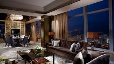 Carlton Suite Victoria Harbour Living Room at The Ritz Carlton Hong Kong