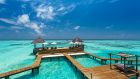 Poolside and day bed on terrace Gili Lankanfushi Maldives