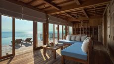 The Water Reserve Living Room at Six Senses Ninh Van Bay