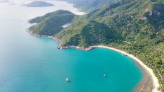 Resort overview at Six Senses Ninh Van Bay