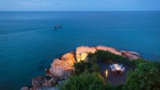 dining on the rocks private deck