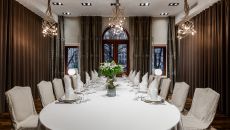 meeting setup at Hotel Kamp