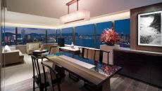 Victoria Harbour Suite Living Room at Grand Hyatt Hong Kong