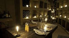 wine cellar dinner