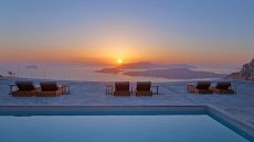 nafsika pool sunset views Vedema Resort