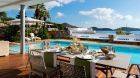 Outdoor dining Elounda Beach Hotel 2019.