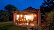 Outdoor seating at Chobe Chilwero