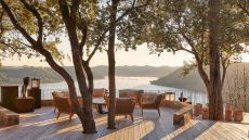 deck with afternoon sun