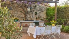 Signature Suite La Legnaia External Kitchen at Borgo San Felice Resort