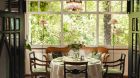 Leafy dining at Castel Fragsburg