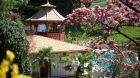 Garden and pool Castel Fragsburg.