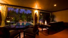 View of the swimming pool at Seiryuso