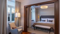 Guestroom at Grand Hotel Des Bains Kempinski St. Moritz