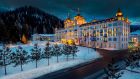Exterior Winter Night at Grand Hotel des Bains Kempinski