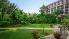 Hotel Facade with Garden shot at The Leela Palace Bengaluru