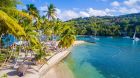 Beach at Capella Marigot Bay