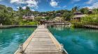 water and jetty at Capella Marigot Bay