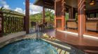 pool terrace at Capella Marigot Bay