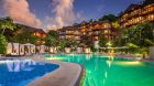 night time swimming pool