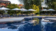 outdoor pool at La Reserve Geneve