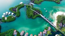 Le Prince Maurice aerial view