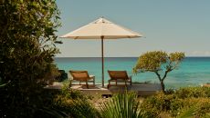 Accommodation Ocean Cove Pavilion Sun Lounger at Amanyara