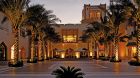 Large hotel courtyard