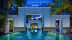 Saltwater Pool Night View Park Hyatt Siem Reap