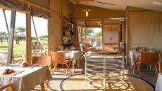 Dining Area Singita Grumeti Sabora Tented Camp