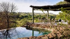 Outdoor private infinity edge pool
