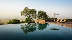 Infinity edge pool sunset