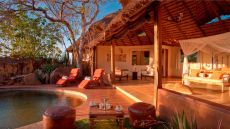 elsa's private house master bedroom & private pool