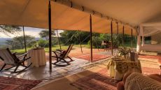 family tent seating area