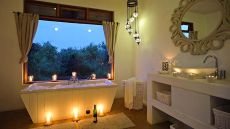 private house shower in master bedroom