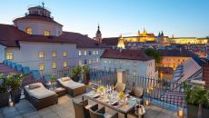 prague suite presidential suite terrace dusk