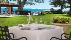 restaurant terrace view Cap Estel