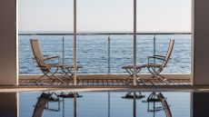 indoor pool view Cap Estel