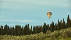 Hot Air Ballooning over Estate COMO Castello del Nero