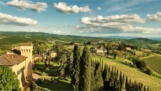 View of Tuscan Landscape COMO Castello del Nero