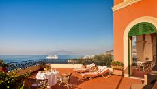 Terrace of Suite One of Kind Royal Grand Hotel Excelsior Vittoria