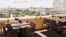 patio dining at Hotel Fenix a Gran Melia Hotel Madrid