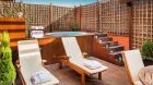 Private hottub lounge area